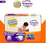 Fralda-Pom-Pom-Protek-Protecao-de-Mae-Jumbo-P-com-30-Unidades
