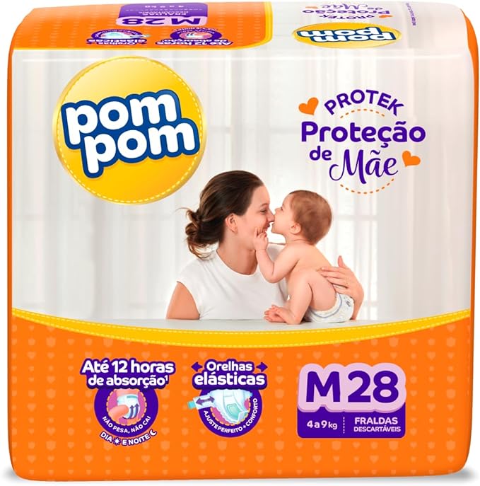 Fralda-Pom-Pom-Protek-Protecao-de-Mae-Jumbo-M-com-28-Unidades-
