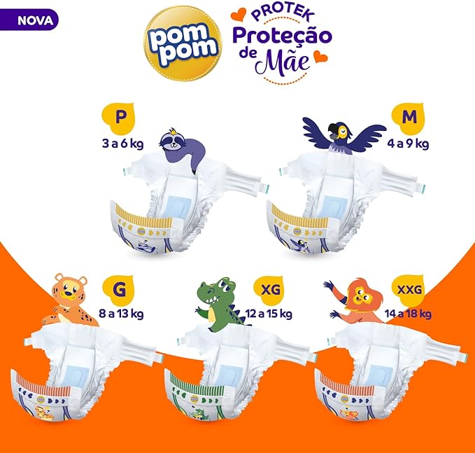 Fralda-Pom-Pom-Protek-Protecao-de-Mae-Jumbo-xg-com-20-Unidades