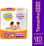 Fralda-Pom-Pom-Protek-Protecao-de-Mae-Jumbo-Xxg-com-18-unidades