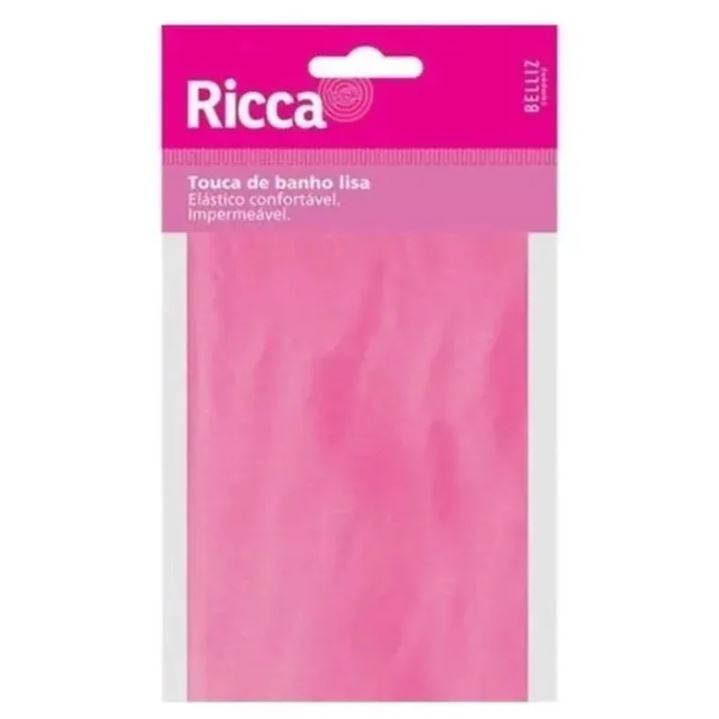 Touca-Para-Banho-Plastica-Lisa-Ricca-com-1-Unidade-Cores-Sortidas-