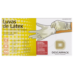 Luva-de-Latex-Descarpack-Descartavel-M-100-Unidades