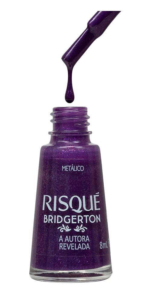 Esmalte Roxo Risqué Bridgerton A Autora Revelada Metálico 8ml - Pense Farma