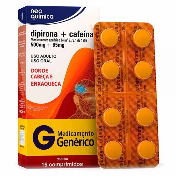 Dipirona-Sodica-Cafeina-500-65mg-16S-Neo-Quimica-Generico