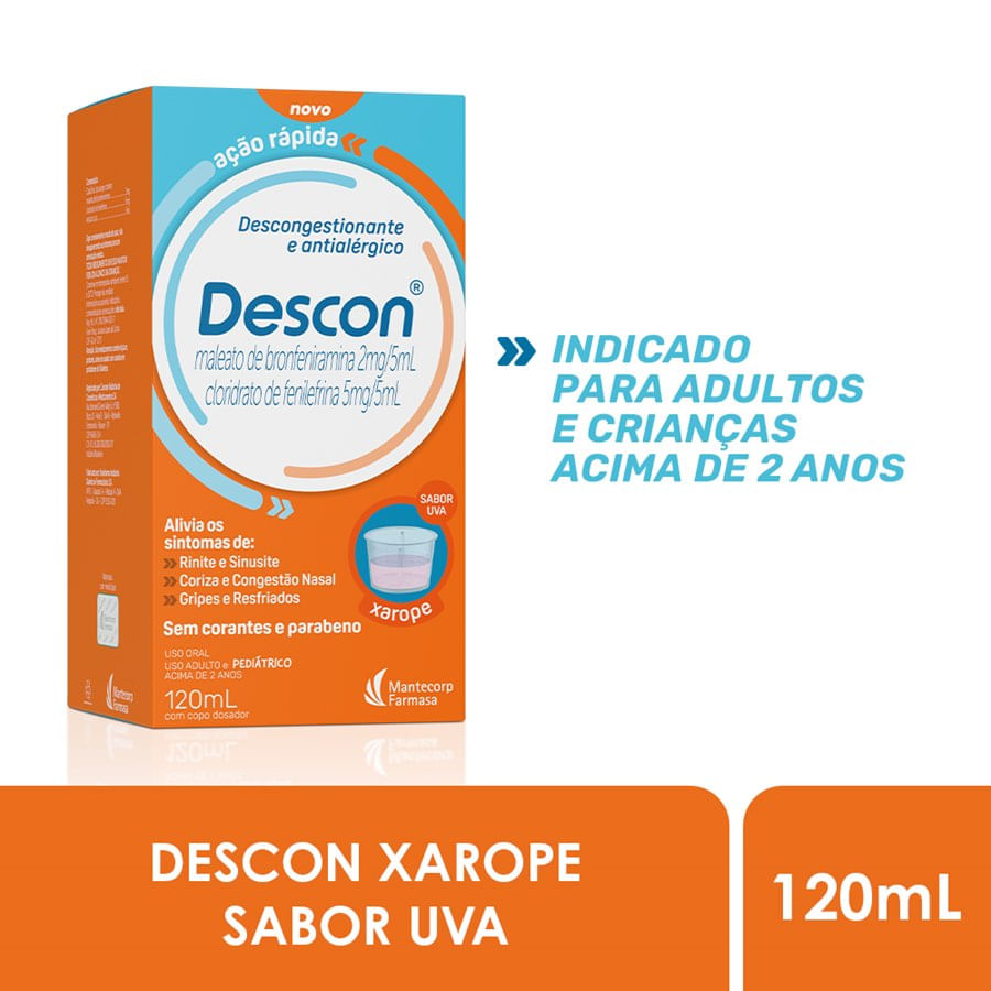 Descon-Maleato-de-Bronfeniramina-2mg-5ml---Cloridrato-de-Fenilefrina-5mg-5ml-Xarope-120ml