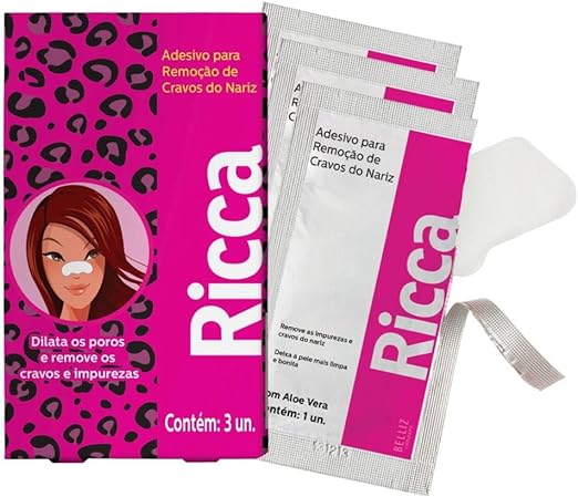 Removedor-de-Cravos-Para-Nariz-Ricca-com-3-Adesivos