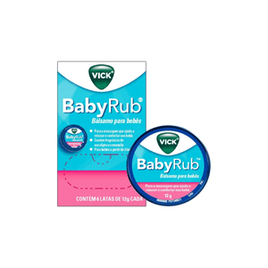 Vick BabyRub Bálsamo Para Bebês Pomada 12g