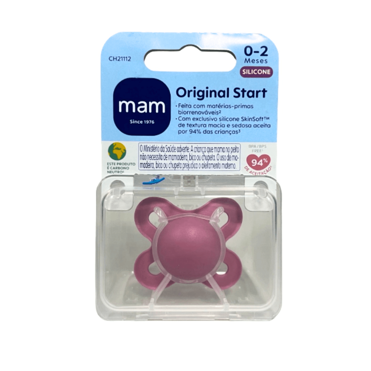 Chupeta-Mam-Start-RN-a-2-meses-Rosa-com-1-Unidade