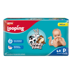 Fralda-Looping-Looney-Tunes-Mega-P-com-42-Unidades--4-