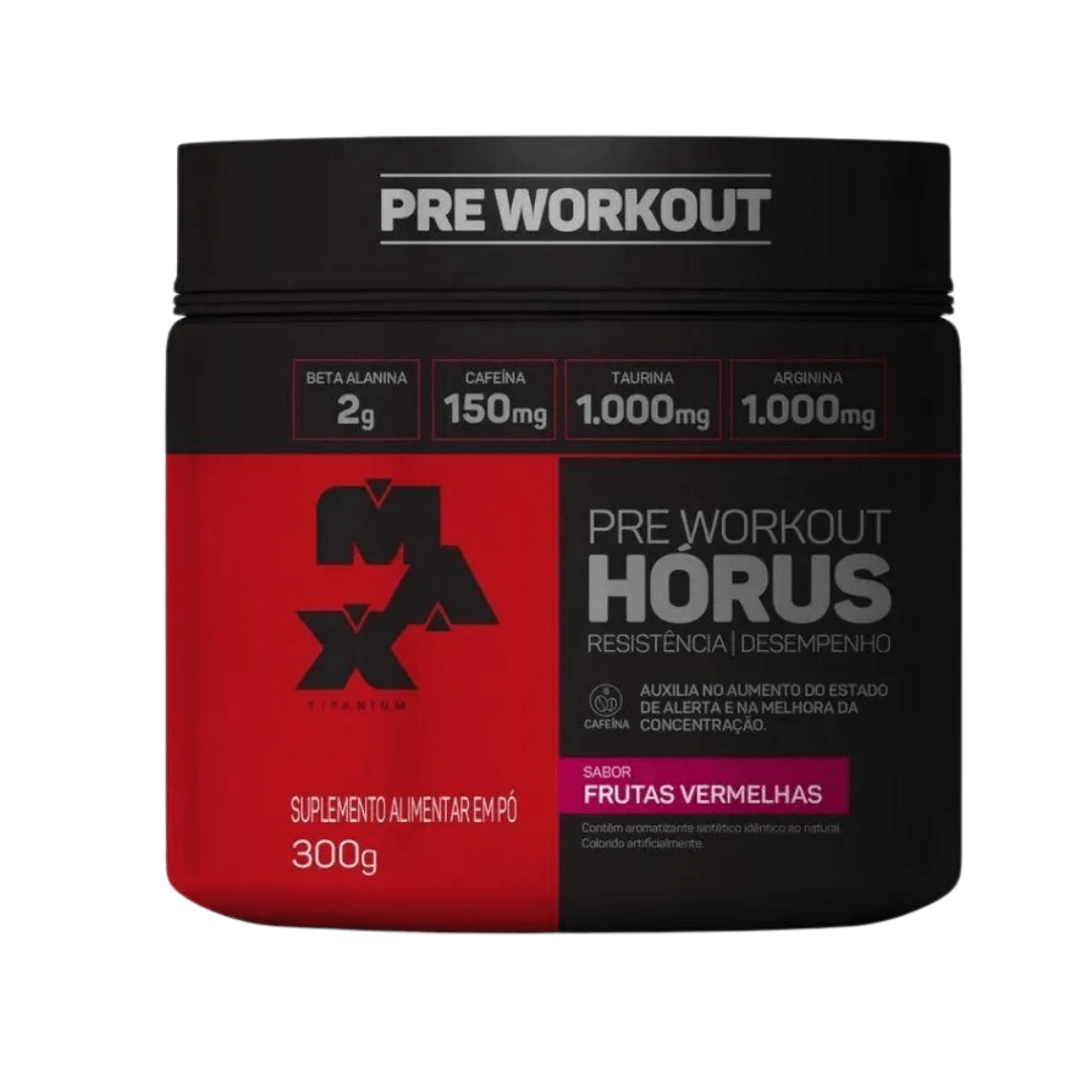 Pre-Treino-Max-Titanium-Horus-Frutas-Vermelhas-300g