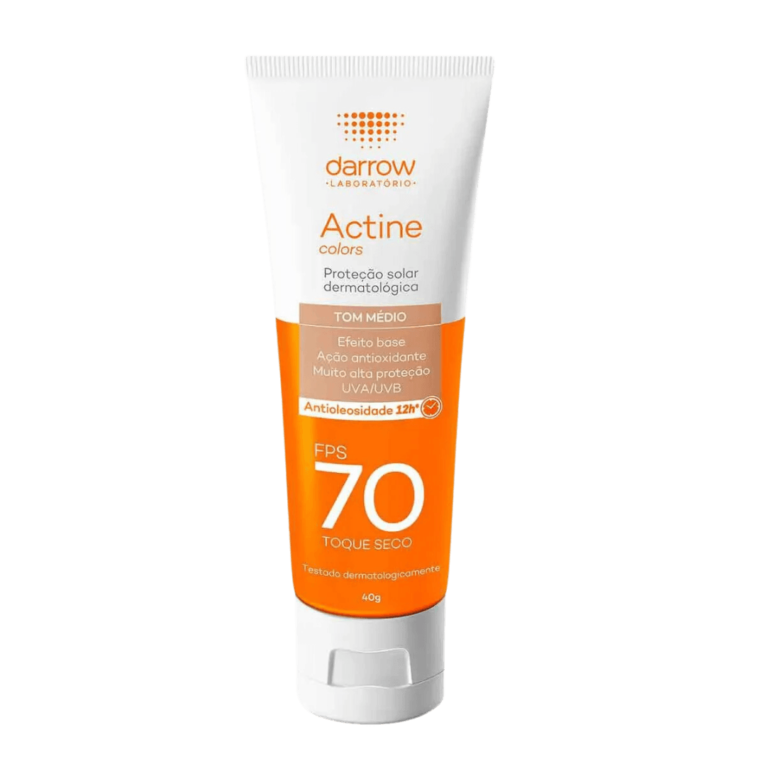 Protetor-Solar-Facial-Actine-Colors-Pele-Morena-FPS-70-com-40g