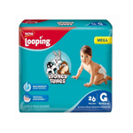 Fralda-Looping-Looney-Tunes-Mega-G-com-26-Unidades