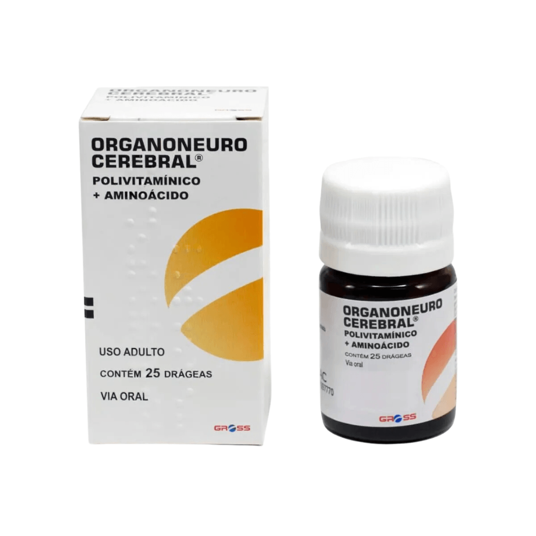 Organoneuro-Cerebral-com-25-Drageas-Gross-