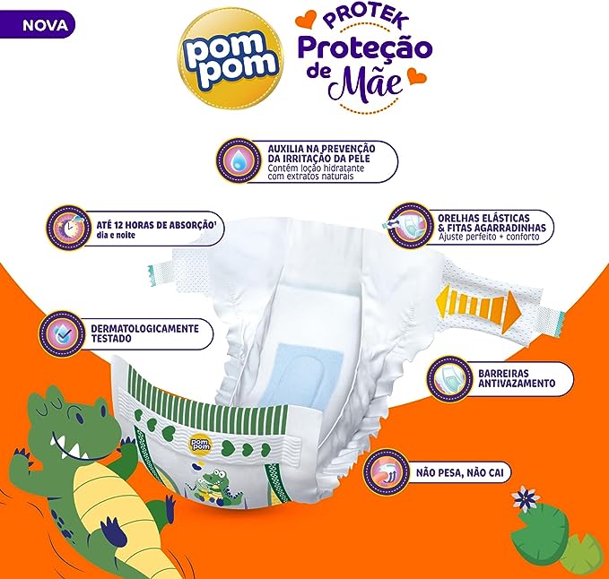 Fralda-Pom-Pom-Protek-Protecao-de-Mae-Jumbo-xg-com-20-Unidades