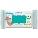 Toalha Umedecida Marigold Premium Camomila com 120 unidades -1-
