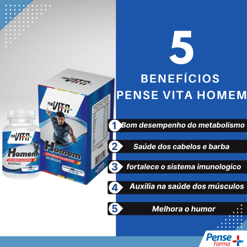 Encontraproduto.com.br - Kit Família PenseVita Homem + Mulher 60 cápsulas + Kids Laranja 240ml