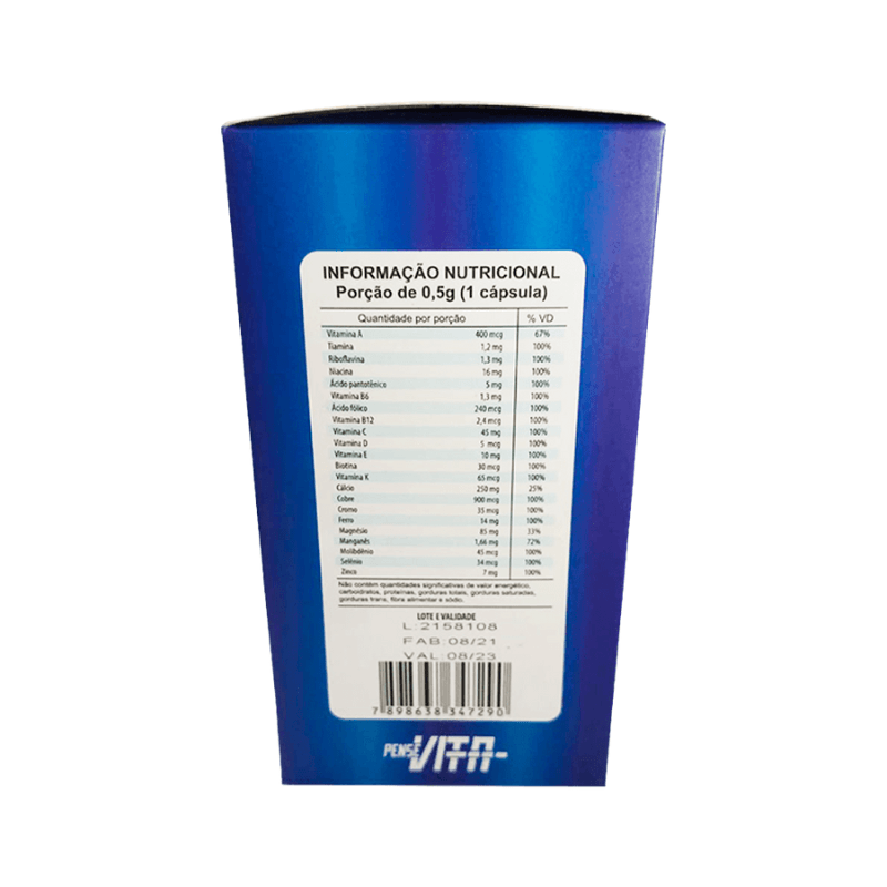 Encontraproduto.com.br - Kit Família PenseVita Homem + Mulher 60 cápsulas + Kids TuttiFruti 240ml