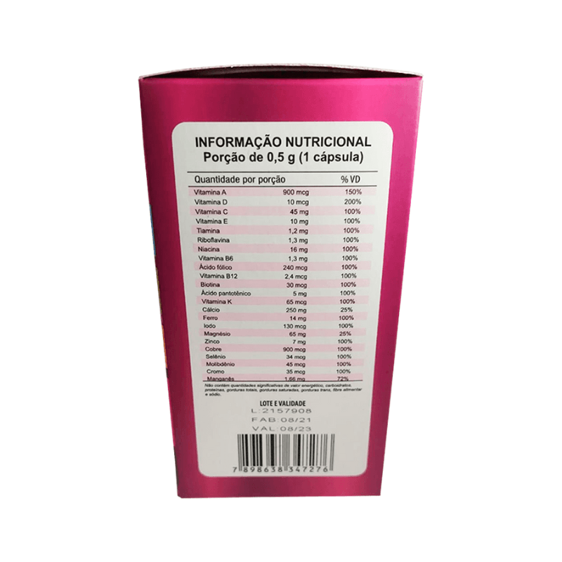 Encontraproduto.com.br - Kit Família PenseVita Homem + Mulher 60 cápsulas + Kids TuttiFruti 240ml