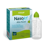NasoJet Alto Fluxo 0,9- Solucao para Lavagem Nasal com 30 Envelopes de 2,16g cada e Frasco Aplicador 240ml