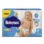 Fralda Babysec Ultrasec Hiper Galinha Pintadinha P Com 72 unidades