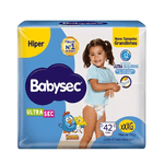 Fralda Babysec Ultrasec Hiper Galinha Pintadinha XXXG Com 42 unidades