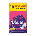 Absorvente Diana Fashion com Abas Leve 16 Pague 14 Unidades -1-