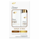 Kit Shampoo 350ml + Condicionador 175ml Dove Nutricao + Tri-Oleos
