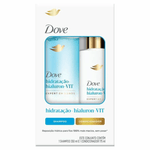 Kit Shampoo 350ml + Condicionador 175ml Dove Hidratacao + Hialuron-VIT