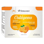 Colageno Verisol + Ac Hialuronico + Q10 + 17 Vitaminas e Minerais Com 30 Envelopes 5g Laranja 150g Herbamed