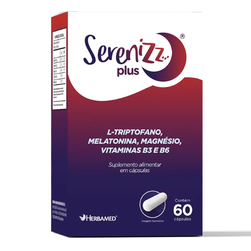 Serenizz Plus 500mg Herbamed 60 Cápsulas - Pense Farma