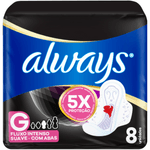 Absorvente Always Noites Tranquilas Cobertura Suave com Abas com 8 unidades