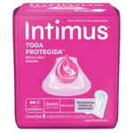 Absorvente Intimus Toda Protegida Cobertura Suave Sem Abas 8 unidades