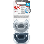 Kit 2 Chupetas 100- Silicone Sensitive Soft Fashion Nuk 6+ Meses Boy
