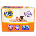 Fralda-Pom-Pom-Protek-Protecao-de-Mae-G-42-unidades