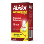 Abidor Paracetamol 200mgml Sabor Tutti-Frutti Gotas 15ml