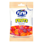 Balas de Gelatina Fini Zero Acucares Fruts Morango Tangerina e Uva 35g