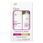 Kit Dove Expert em Danos Cachos Ativos +Biotina Shampoo 350ml + Condicionador 175ml