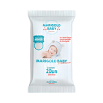 Toalha Umedecida Marigold Pocket Azul com 20 unidades